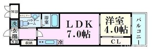 LaCASA玉造の物件間取画像